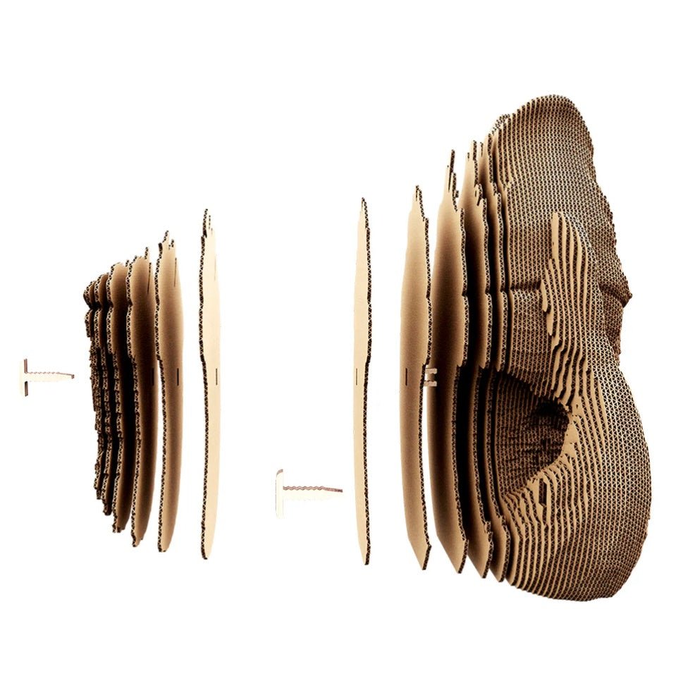 Puzzle 3D en carton "Vase Fish" – Sculpture à assembler Cartonic - Boutique Ømm
