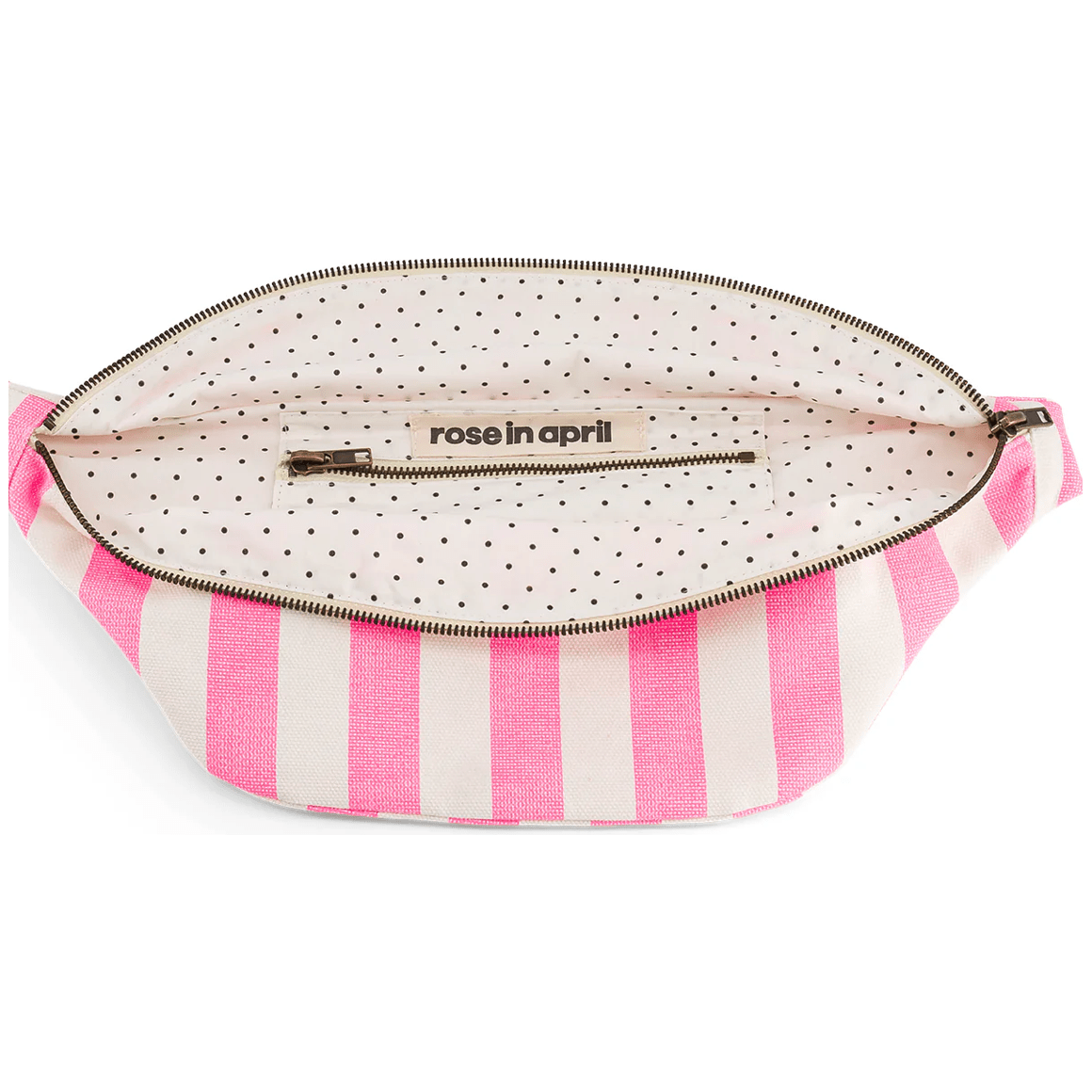 Sac banane Rose in April – Rayures rose fluo – Style vitaminé et ultra pratique - Boutique Ømm