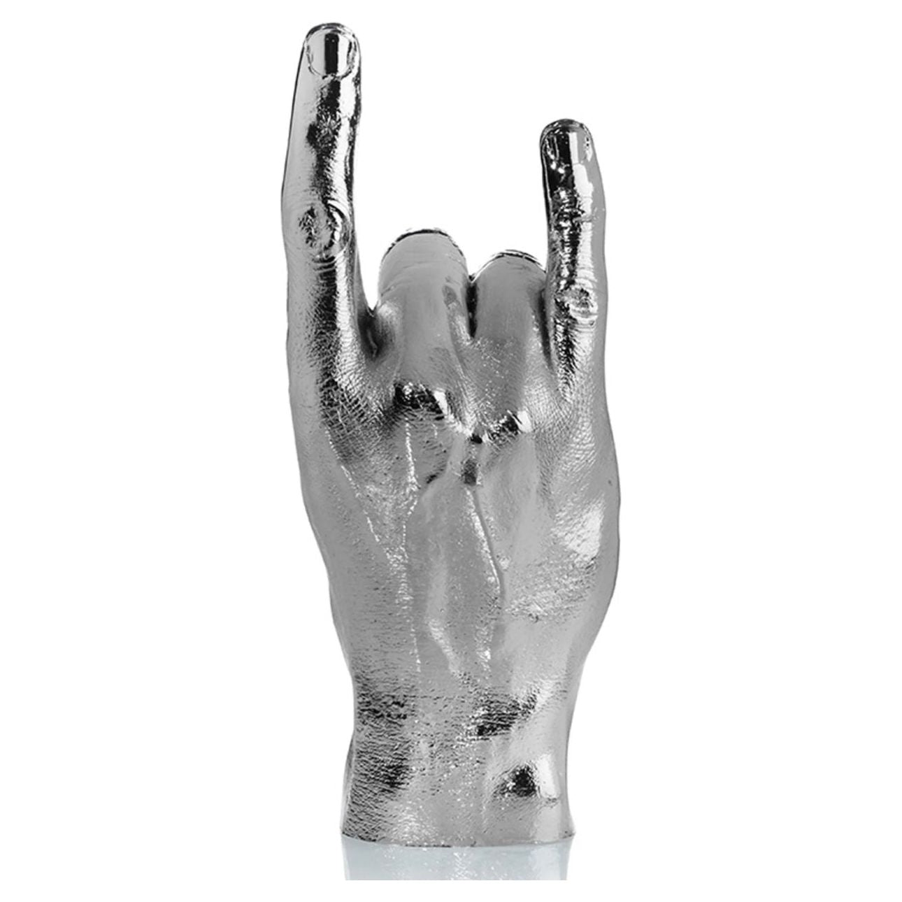 Sculpture main You Rock – déco métal stylée par Bitten - Boutique Ømm