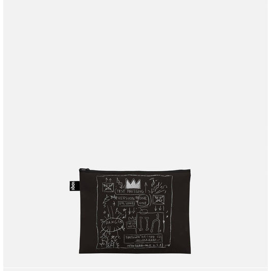 Set de 3 Pochettes Zippées Recyclées JEAN-MICHEL BASQUIAT – LOQI - Boutique Ømm