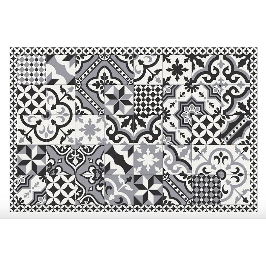Tapis vinyle "Pando Gris" 99x150 cm – Podevache – Le carrelage sans travaux - Boutique Ømm