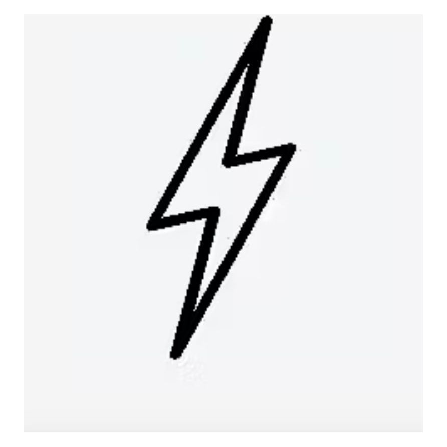 Tatouage temporaire Inkbox – Tesla – éclair minimaliste by Angela R. - Boutique Ømm