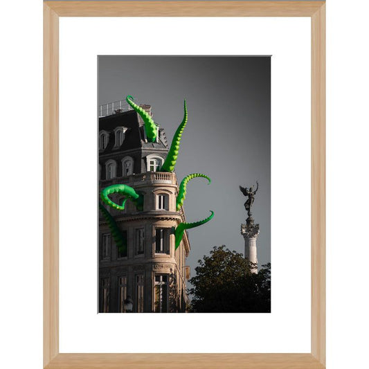 Tirage d'art "Octopus" – 20x30 cm – Cadre Nielsen bois 30x40 cm - Boutique Ømm