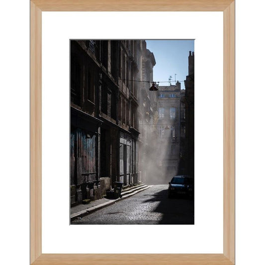 Tirage d’art "Ombres et histoires" – 20x30 cm – Cadre bois 30x40 cm - Boutique Ømm