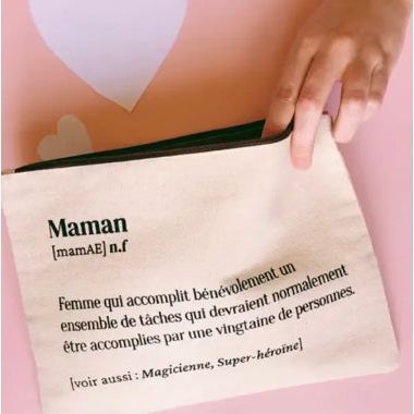 Trousse Maman – Définition drôle et touchante pour super-maman - Boutique Ømm