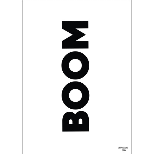 Affiche BOOM 29,7 x 42 cm – Chouquette Club