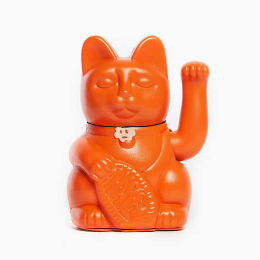 Lucky Cat orange design Diminuto Cielo – maneki-neko moderne déco porte-bonheur