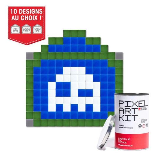 Mosaïque Pixel Art Paris Street(s) – kit DIY Pixel Corner avec boîte métal – 10 modèles au choix