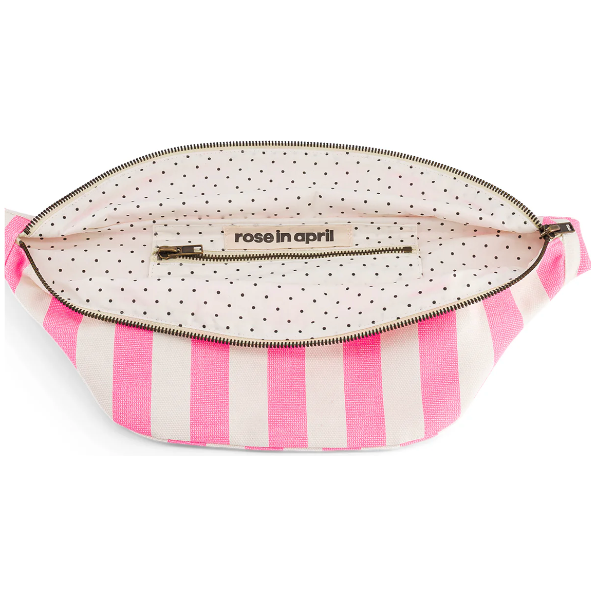 Sac banane Rose in April – Rayures rose fluo – Style vitaminé et ultra pratique