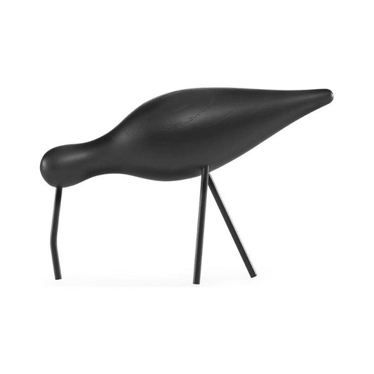 Figurine déco Shorebird large noire – Normann Copenhagen – oiseau en bois et métal design scandinave