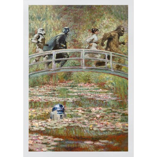 Affiche Monet Wars – parodie Claude Monet x Star Wars – format A3