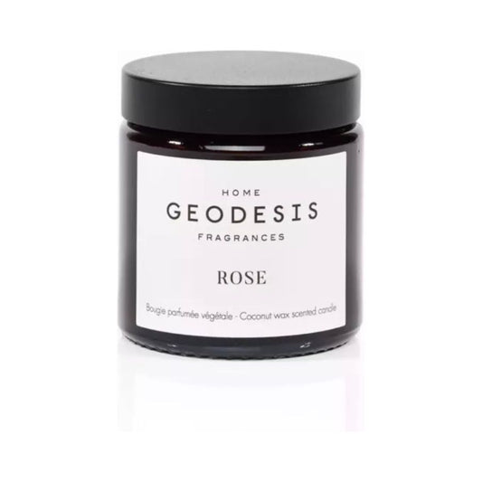 Bougie pommadier 90g parfum Rose de la marque Geodesis en cire végétale