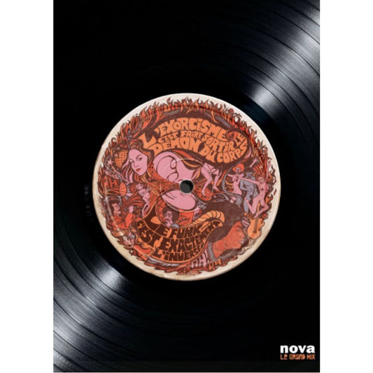Affiche “Nova Funk” 30x40 cm – citation culte Radio Nova imprimée sur disque vinyle – édition Image Republic