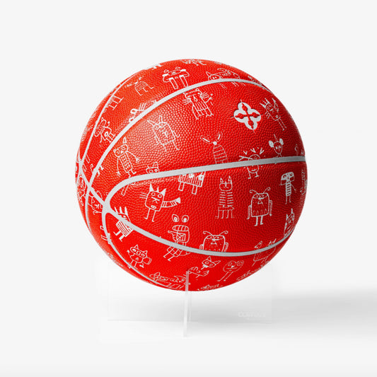 ballon rouge design Comrade Berlin Valeurs Aberrantes avec dessins blancs