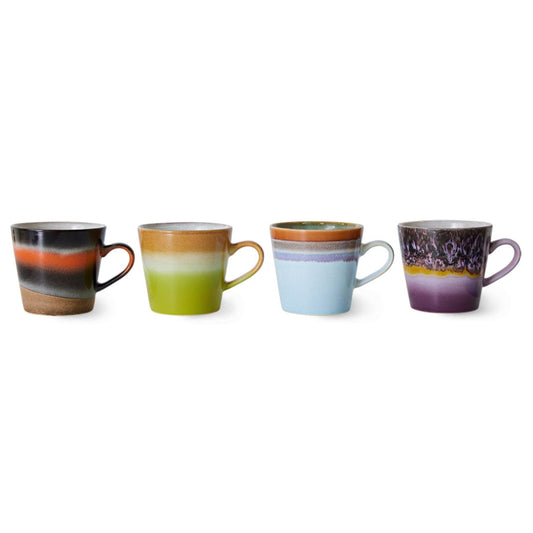 Set de 4 mugs cappuccino Solid en grès émaillé – HKliving