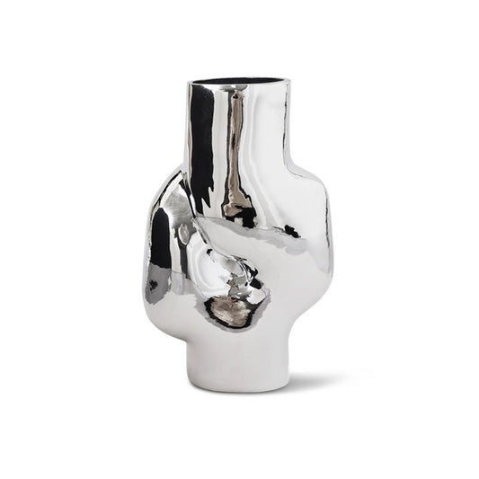 Vase en verre chromé Gleam grand modèle – HKliving