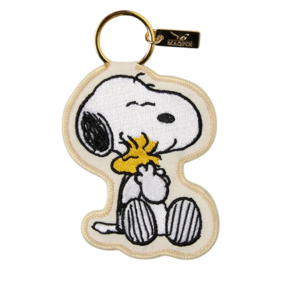 Breloque Peanuts Snoopy et Woodstock en coton brodé – Magpie
