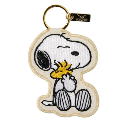 Breloque Peanuts Snoopy et Woodstock en coton brodé – Magpie