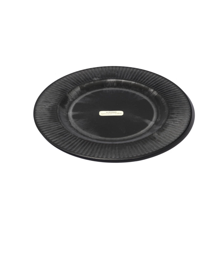Plat rond en plastique recyclé Ø33 cm – Design japonais Puebco