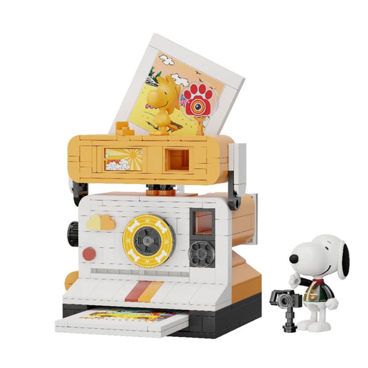 Pantasy x Peanuts – Camera Snoopy à construire avec figurine Snoopy et photo Woodstock
