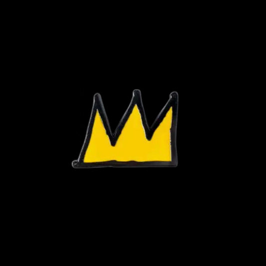 Pins Basquiat Crown – Édition officielle Pintrill en métal émaillé
