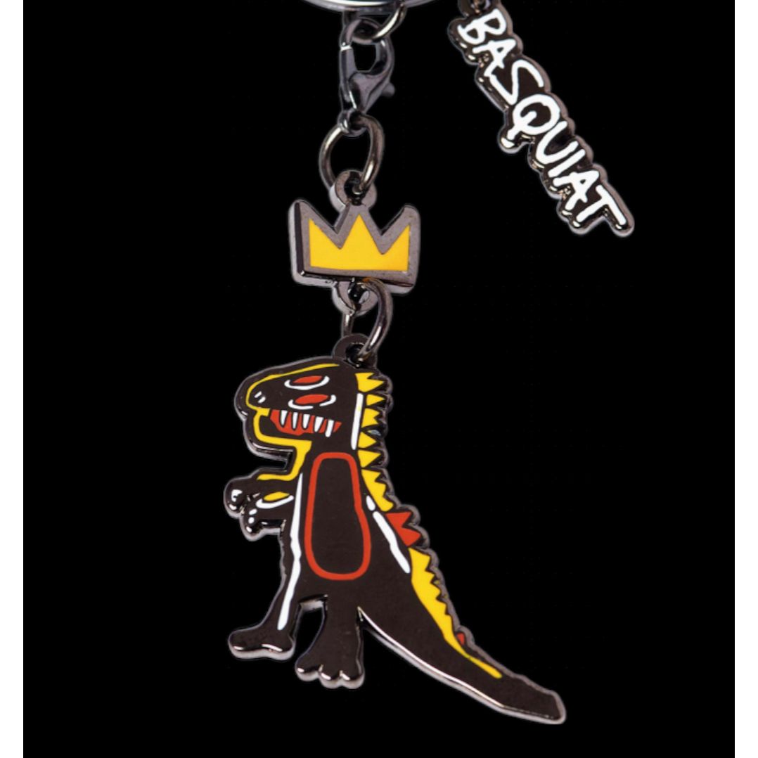 Porte-clés Basquiat Crowned T-Rex – Édition officielle Pintrill avec charms