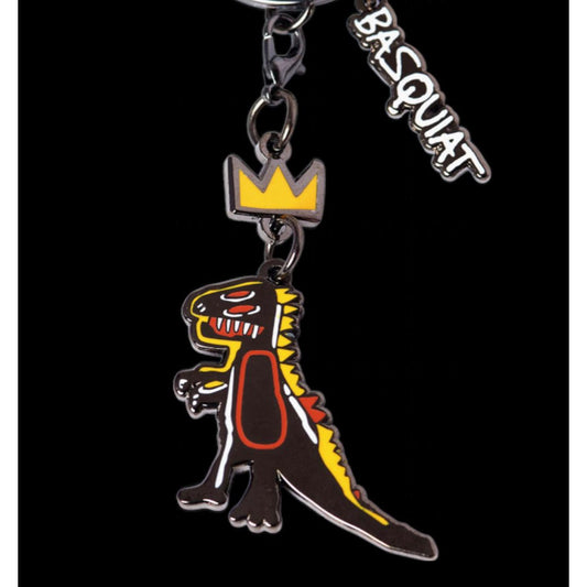 Porte-clés Basquiat Crowned T-Rex – Édition officielle Pintrill avec charms