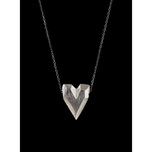 Collier Beatriz Favres – cœur en argent massif, taille moyenne