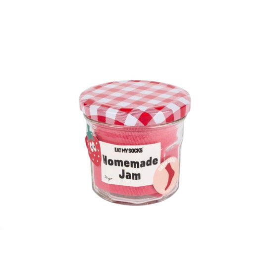 Chaussettes "Homemade Jam Strawberry" – Eat My Socks en pot façon confiture