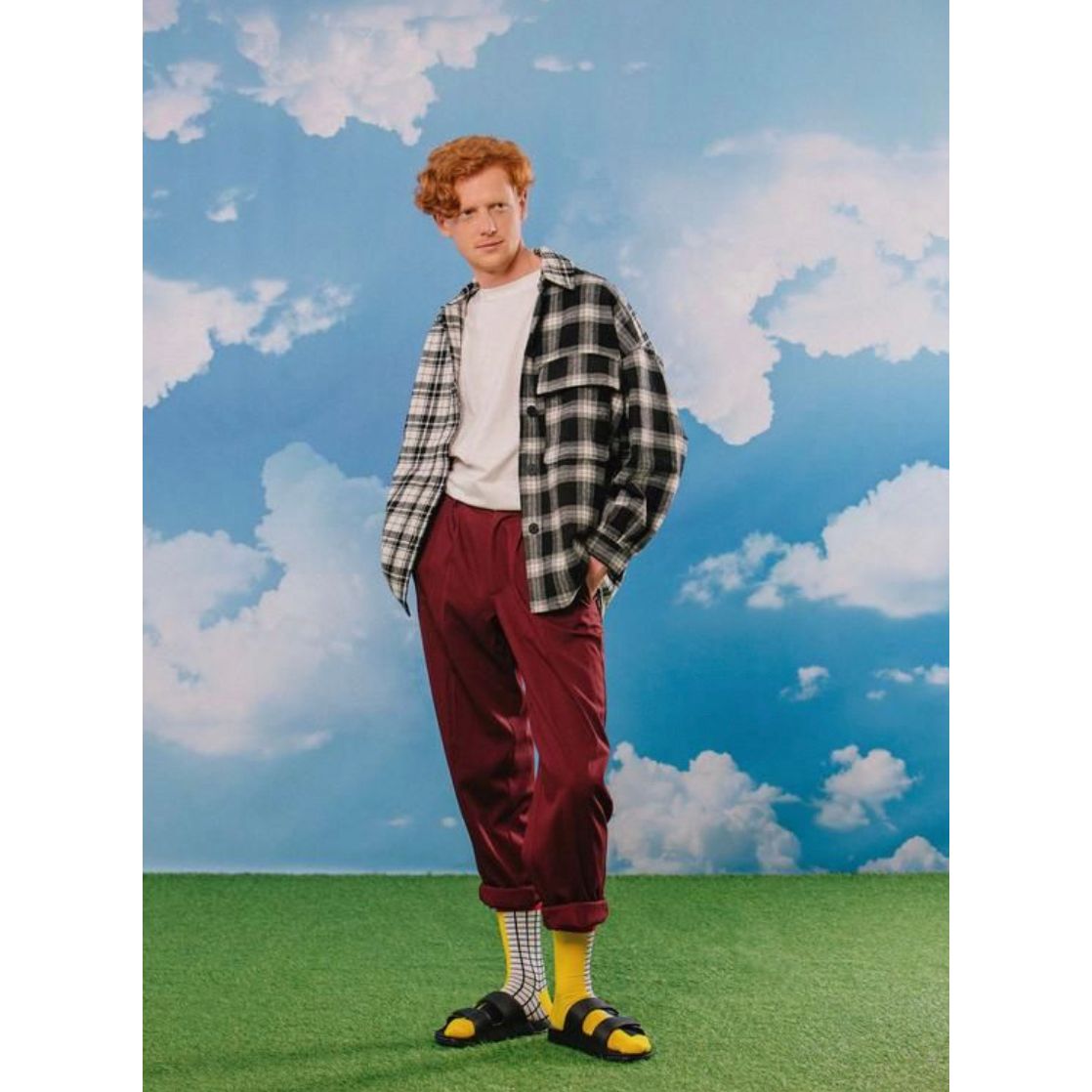 Chaussettes "French Fries" – Eat My Socks en barquette trompe-l’œil