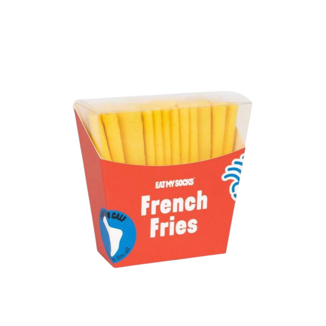 Chaussettes "French Fries" – Eat My Socks en barquette trompe-l’œil