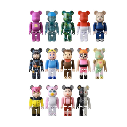 Bearbrick Série 50 – Figurines collector Medicom Toy – Boîtes mystères colorées avec personnages pop culture