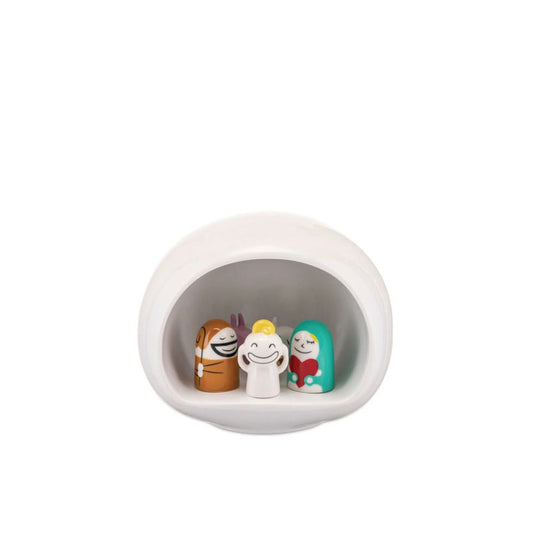 Crèche "Presepe" Alessi – scène de la Nativité en porcelaine peinte à la main, design Massimo Giacon.