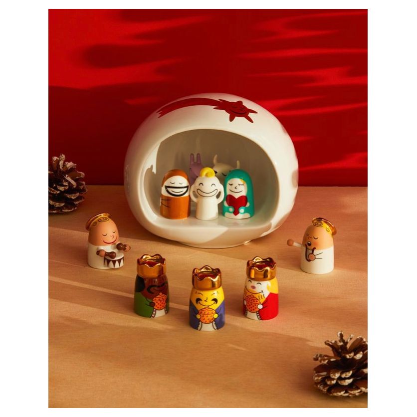 Crèche "Presepe" Alessi – scène de la Nativité en porcelaine peinte à la main, design Massimo Giacon.