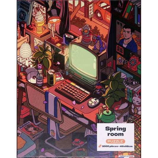 Puzzle 1000 pièces "Spring Room" – Ambiance rétro japonaise – Paiheme Studio