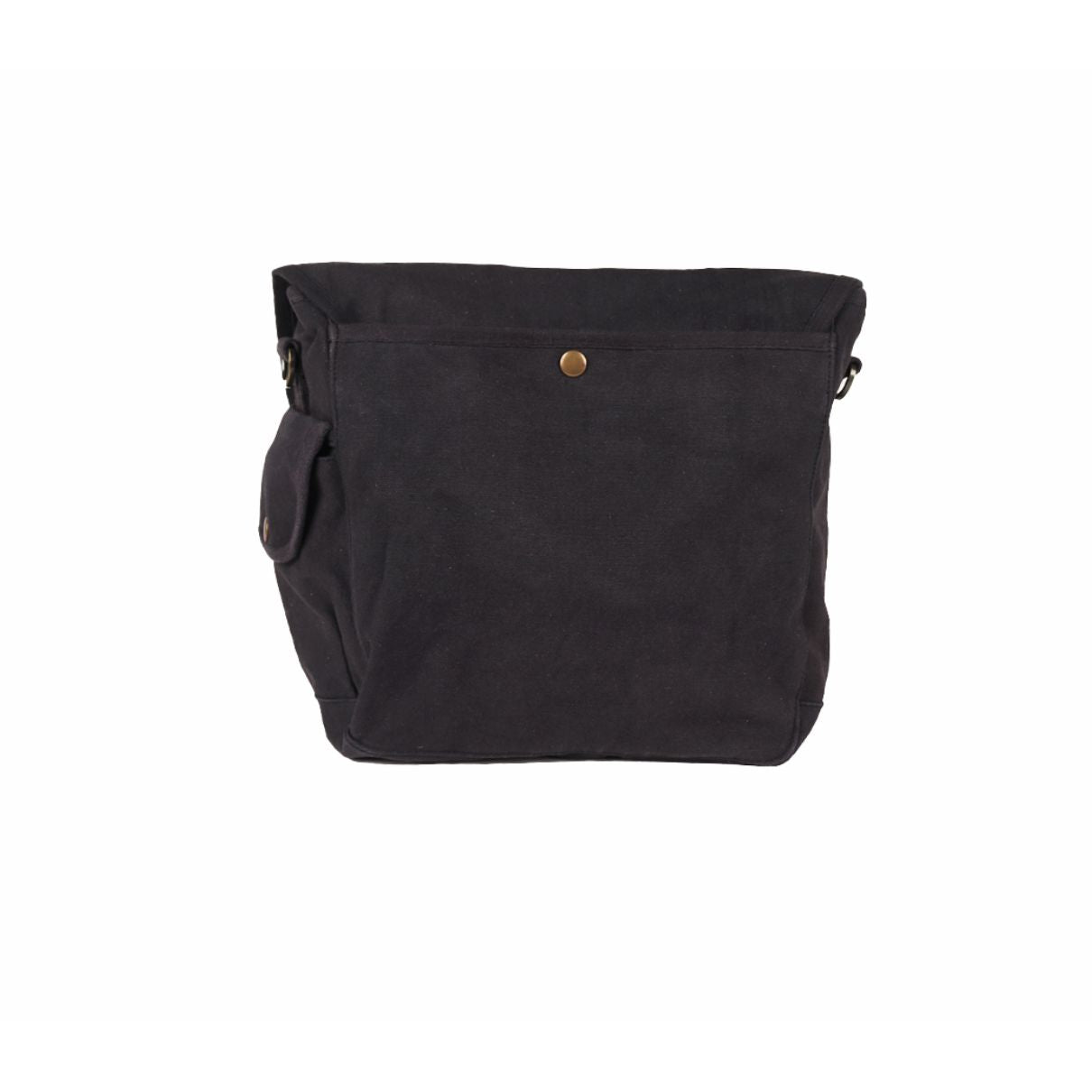 – Sac US grande taille noir porté en bandoulière
– Sac US noir version vintage collège années 80
– Détail du sac US grande taille toile épaisse noire