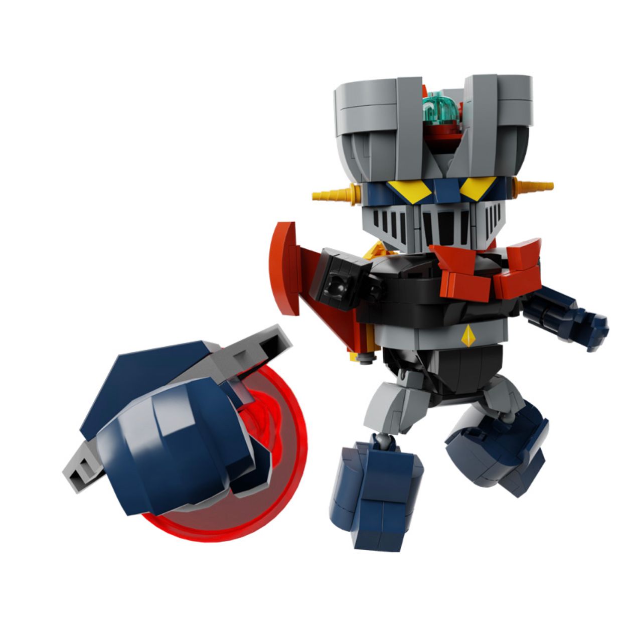 – Figurine Mazinger Z Mini Mecha Pantasy boîte
– Kit à monter robot Mazinger Pantasy
– Set de construction Mazinger Z officiel