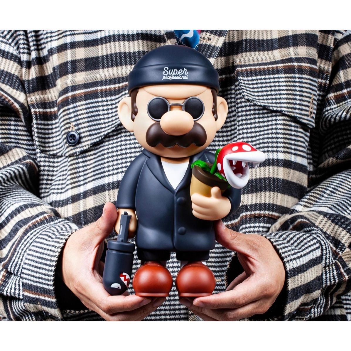 Figurine Mario version Léon en 26 cm avec plante carnivore – Fools Paradise