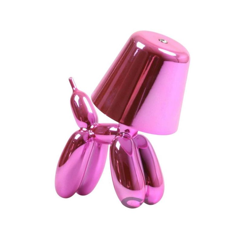 – Lampe LED Balloon Dog rose Stoobz design pop art décoratif
– Lampe à poser chien ballon rose miroir style contemporain
– Lampe décorative Balloon Dog Stoobz éclairage LED ambiance
