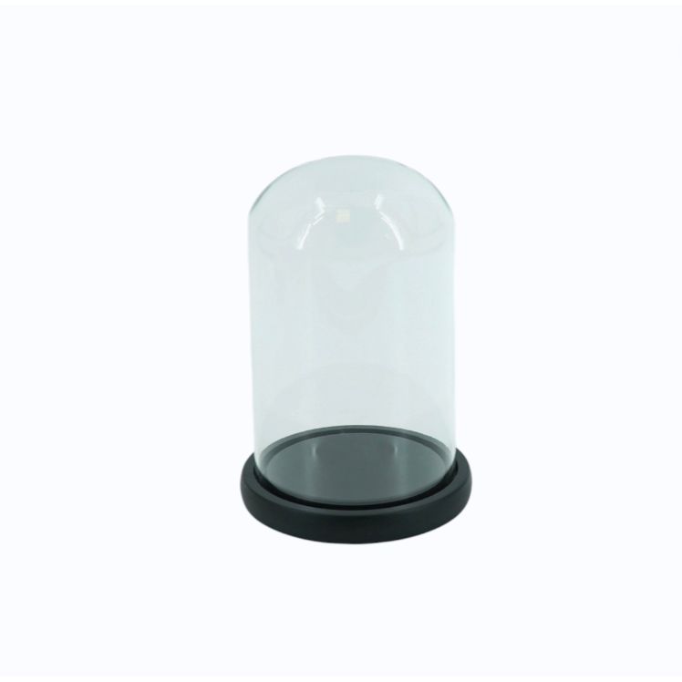 – Cloche décorative verre bois Housevitamin 22 cm
– Cloche en verre avec socle bois noir grand format
– Cloche déco XL pour exposition objets design