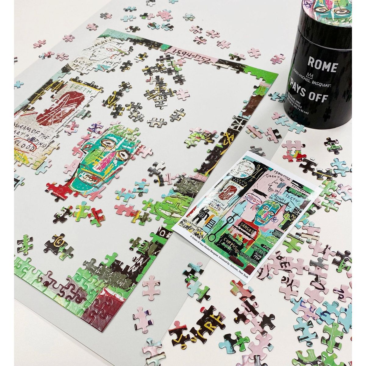 Puzzle Basquiat In Italian 500 pièces Rome Pays Off