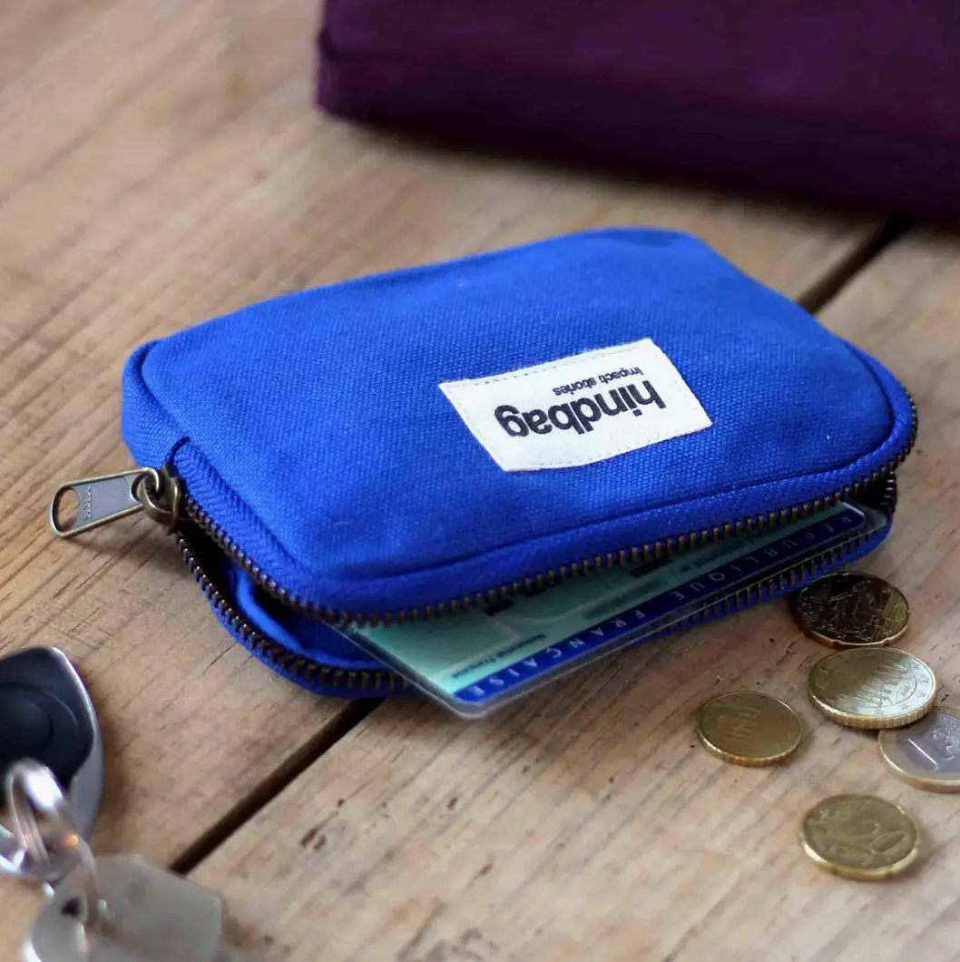 Porte-monnaie "Lili" Bleu Électrique – Hindbag