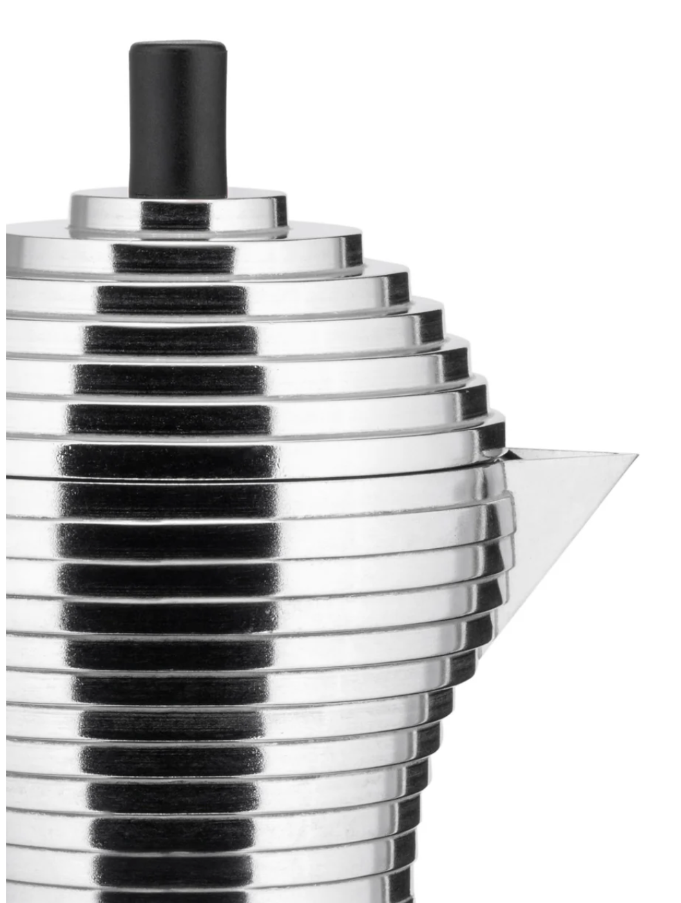 Cafetière italienne Pulcina Alessi 3 tasses en aluminium poli