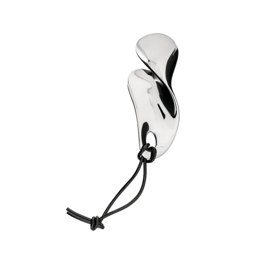 Ouvre-bouteille Bulla Alessi en acier inoxydable poli miroir