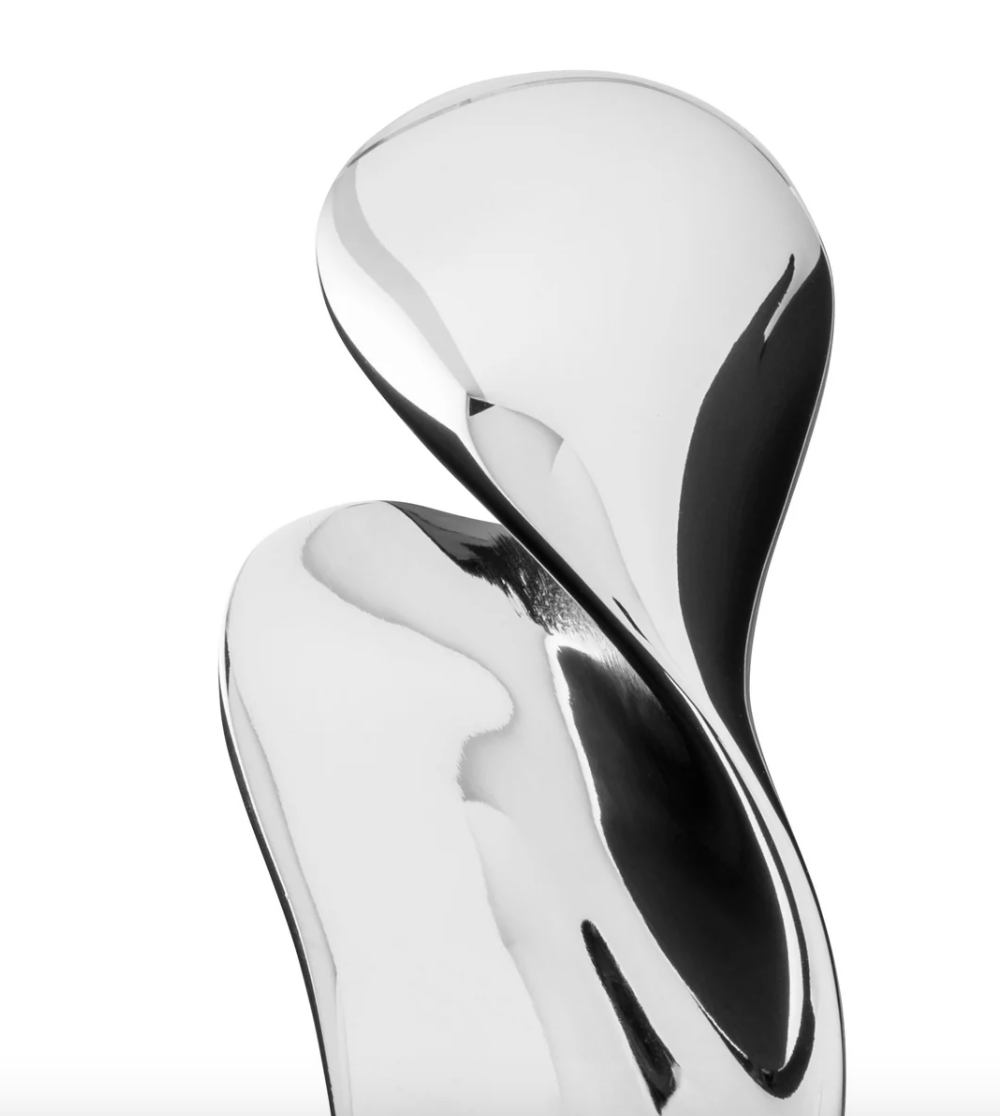 Ouvre-bouteille Bulla Alessi en acier inoxydable poli miroir