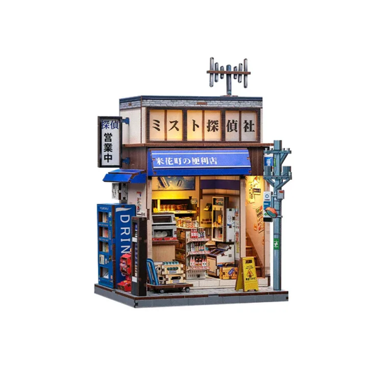 Maison miniature 3D Beika-cho Grocery Store Cutebee avec éclairage LED