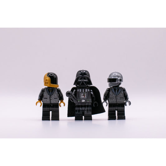 Affiche "Dark Punk" – mashup Daft Punk et Dark Vador, format 50 x 70 cm