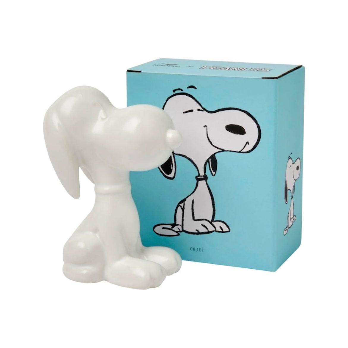 Objet déco Snoopy assis – Figurine blanche Peanuts – Magpie
