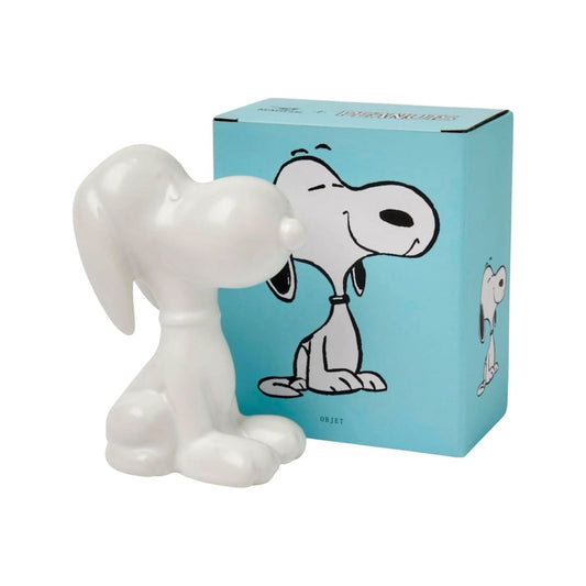 Objet déco Snoopy assis – Figurine blanche Peanuts – Magpie