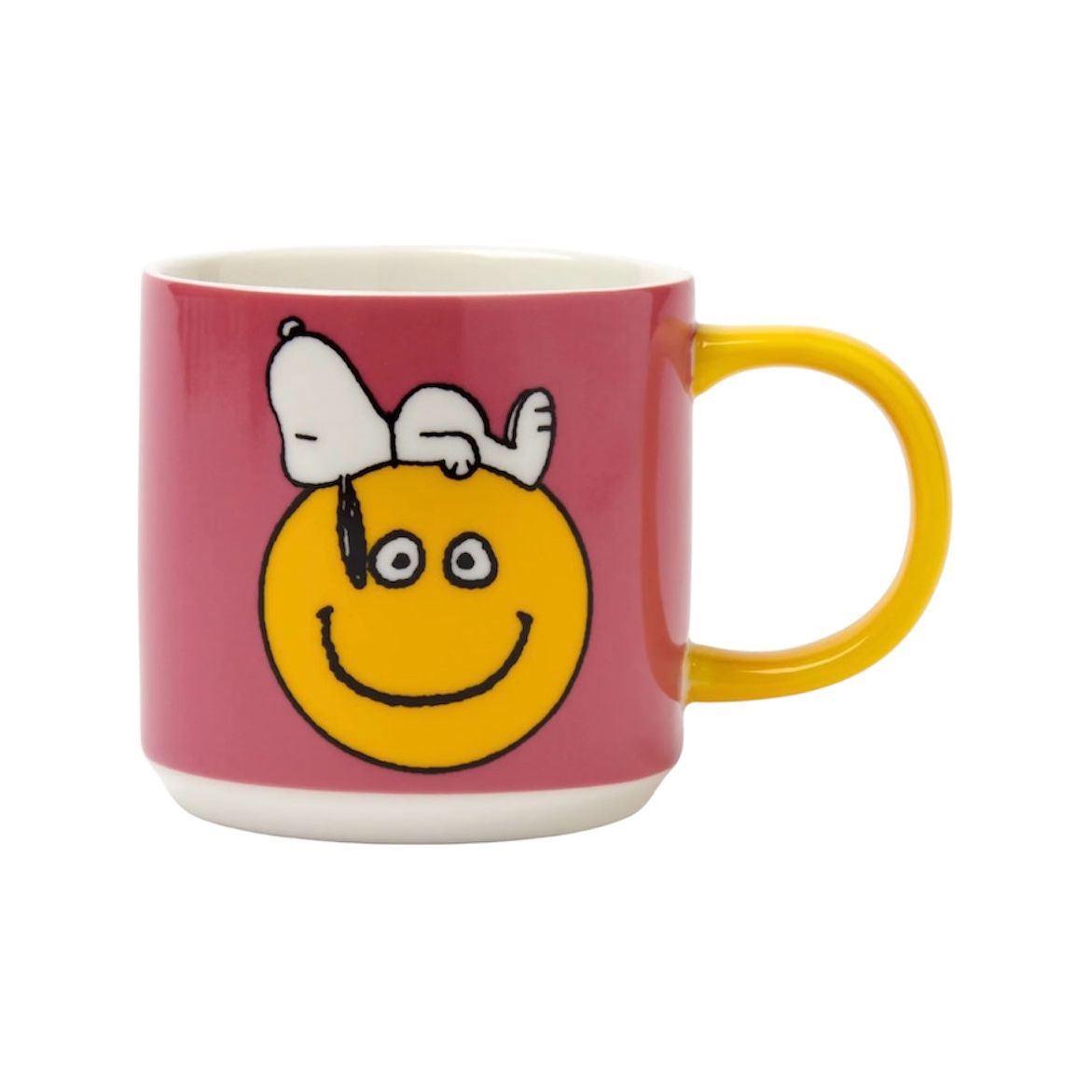 Mug Peanuts Have a Nice Day avec Snoopy et smiley – Magpie. Céramique rétro pop, contenance 350ml, livré dans une boîte collector.